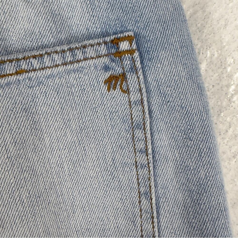 Madewell The Perfect Vintage‎ Jeans Distressed Crop Light Wash Size 28 TINY FLAW - Picture 9 of 11